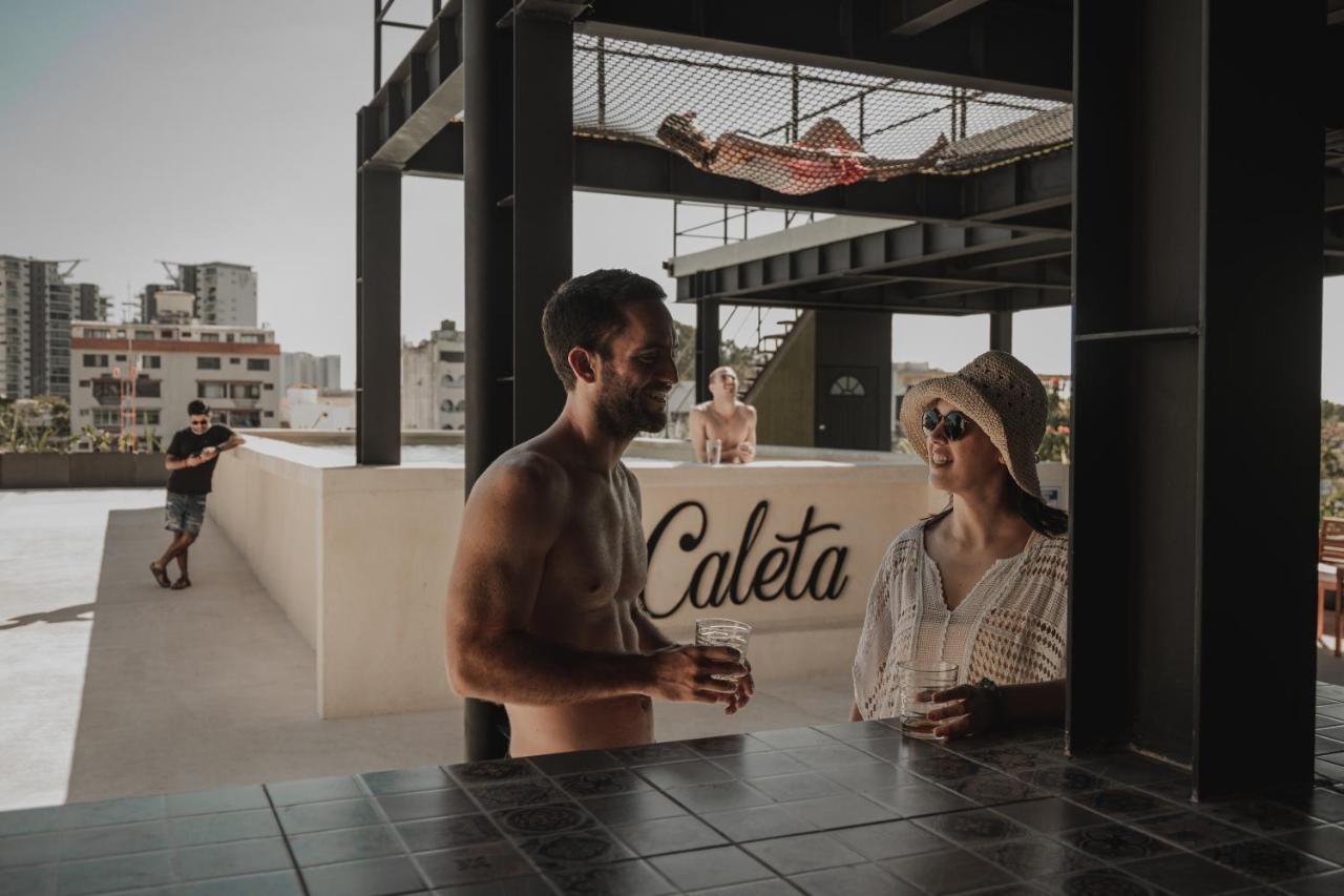 Caleta Hostel Rooftop & Pool Cancún Kültér fotó