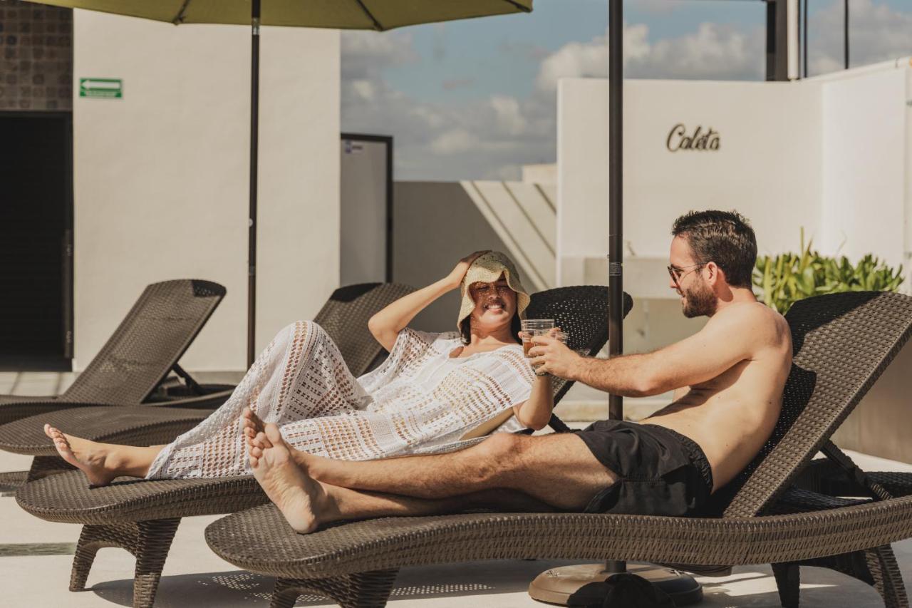 Caleta Hostel Rooftop & Pool Cancún Kültér fotó