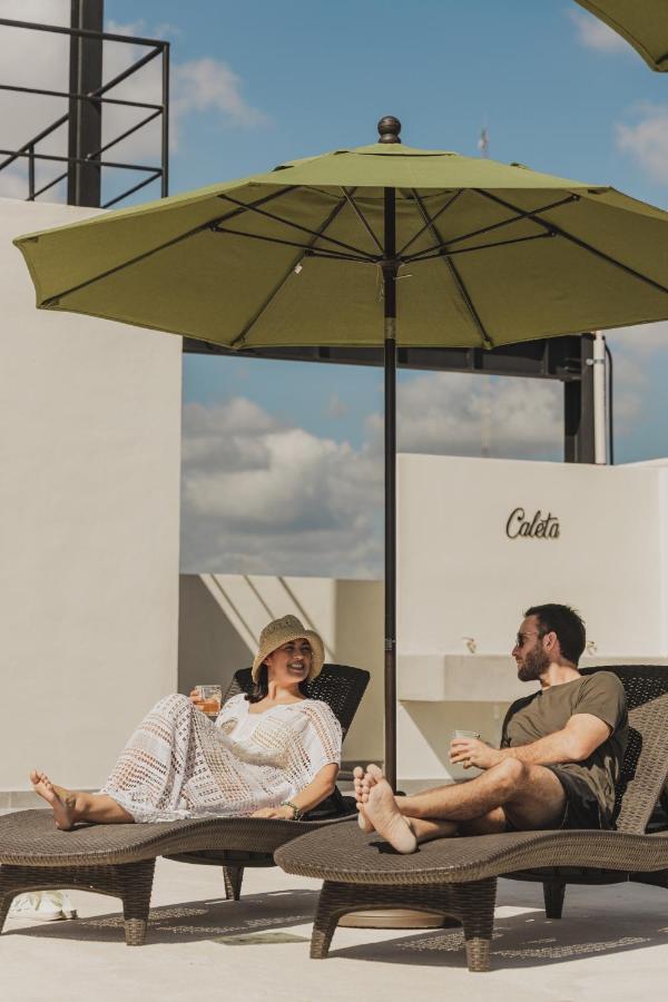 Caleta Hostel Rooftop & Pool Cancún Kültér fotó