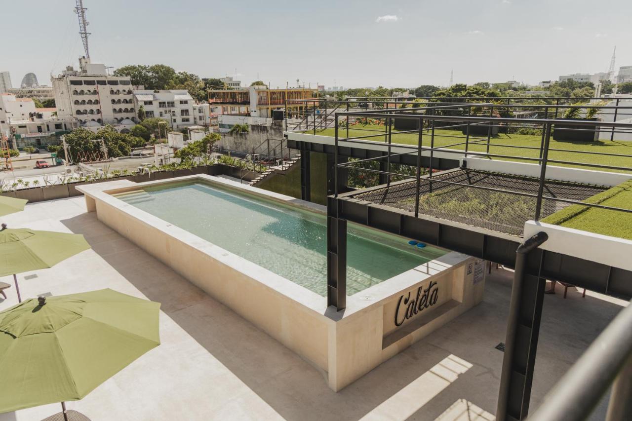 Caleta Hostel Rooftop & Pool Cancún Kültér fotó